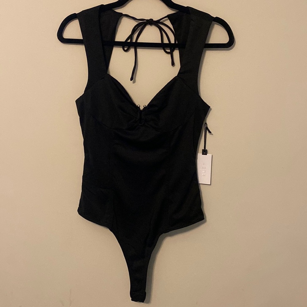 Astr the label black bodysuit size S NWT